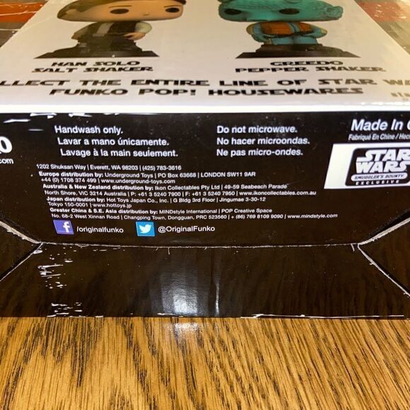 Funko Pop Star Wars Hans Solo & Greedo Salt and Pepper Shaker Collectible - Picture 5 of 6